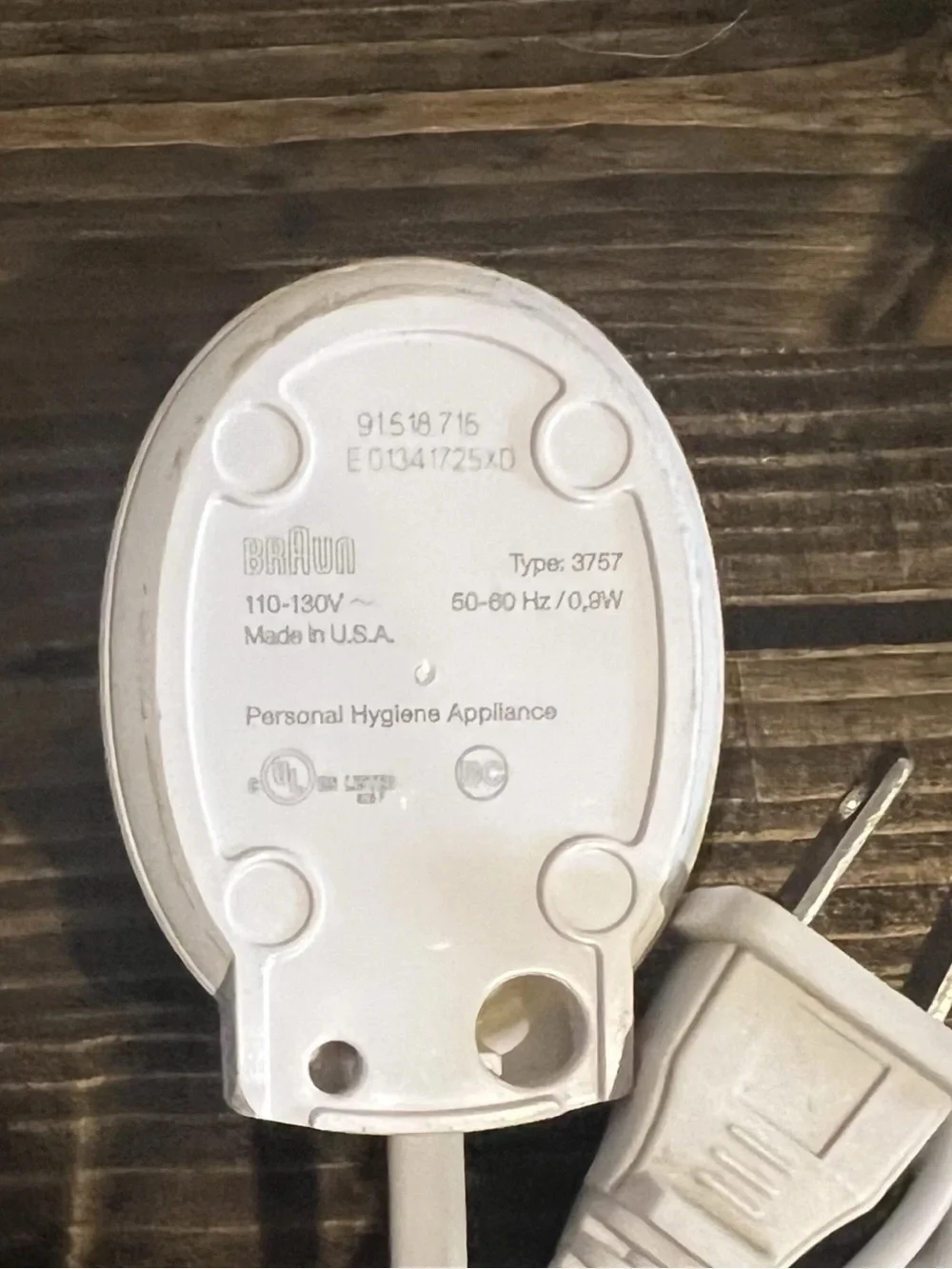 Braun Oral-B 3757 Electric Toothbrush Charger Base OEM Replacement